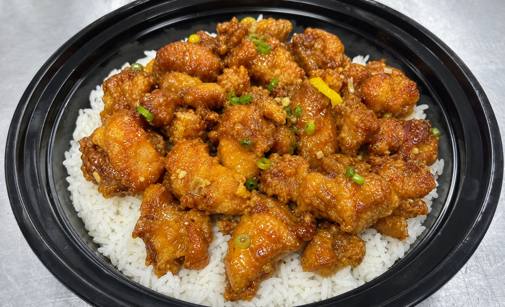 Orange Chicken over Rice